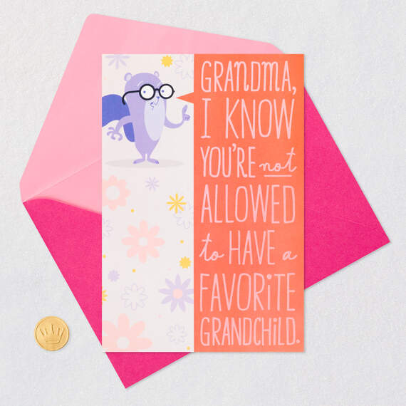 Your Favorite Grandchild Funny Mother's Day Card for Grandma, , large image number 5