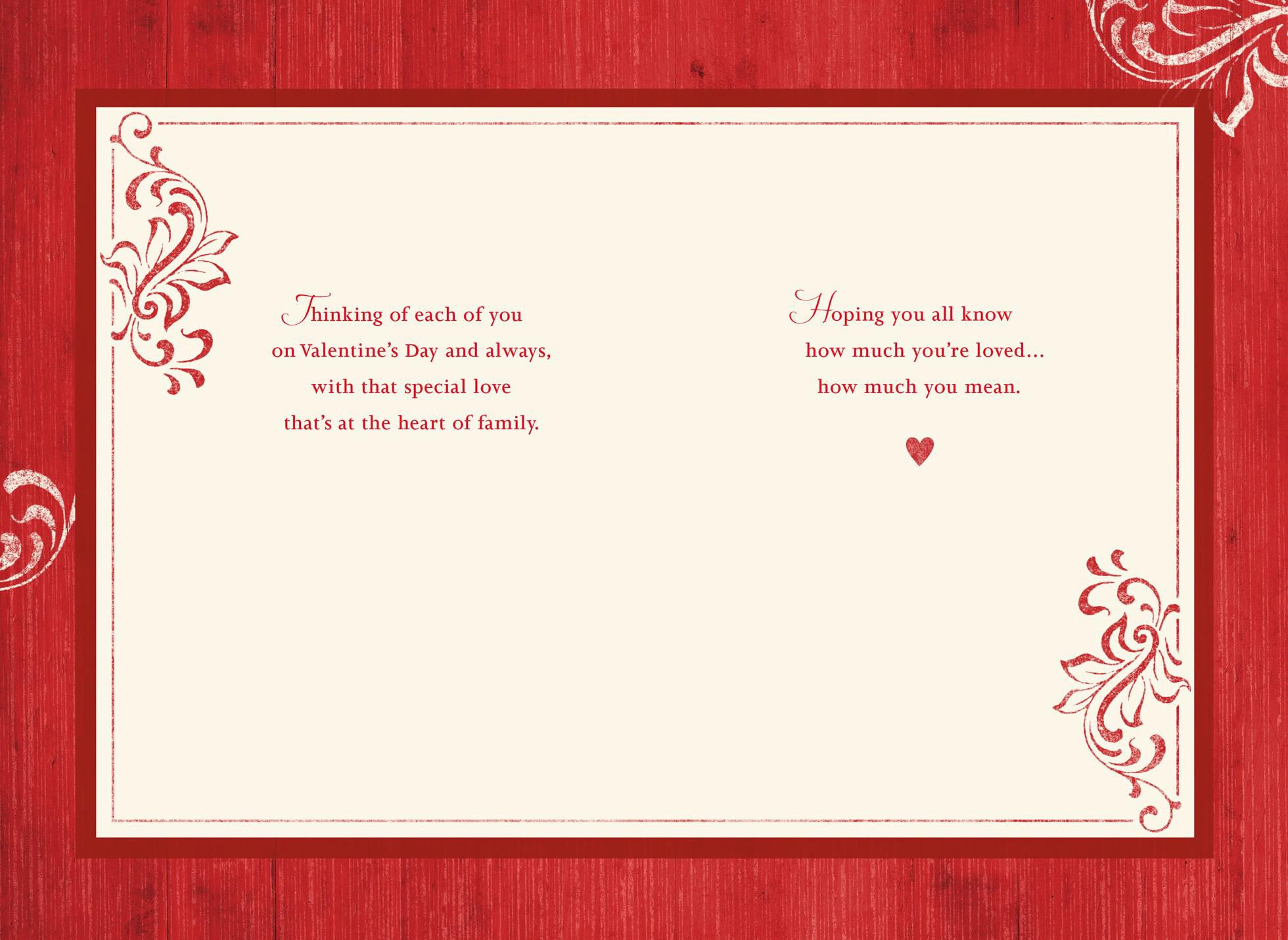 Heart of Family Valentine's Day Card for Brother and Family