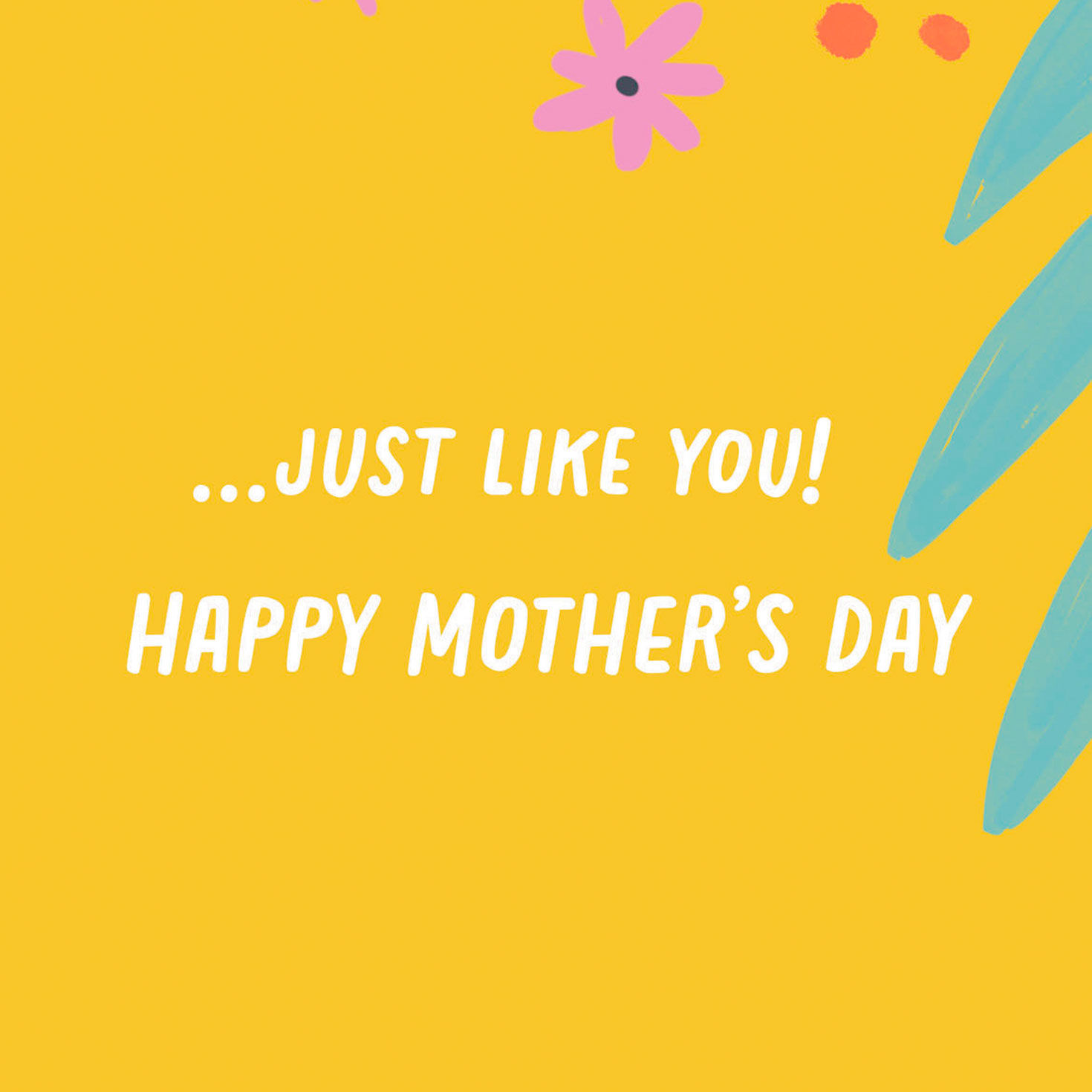 Abstract Butterflies and Flowers Mother's Day Card from Kid  image number 2