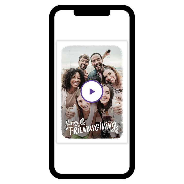 White Frame Friendsgiving eCard
