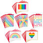 Rainbow Hearts Boxed Blank Notes Assortment, Pack of 24, , large image number 1