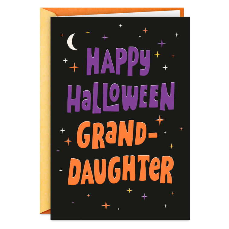 You Shine So Bright Halloween Card for Granddaughter