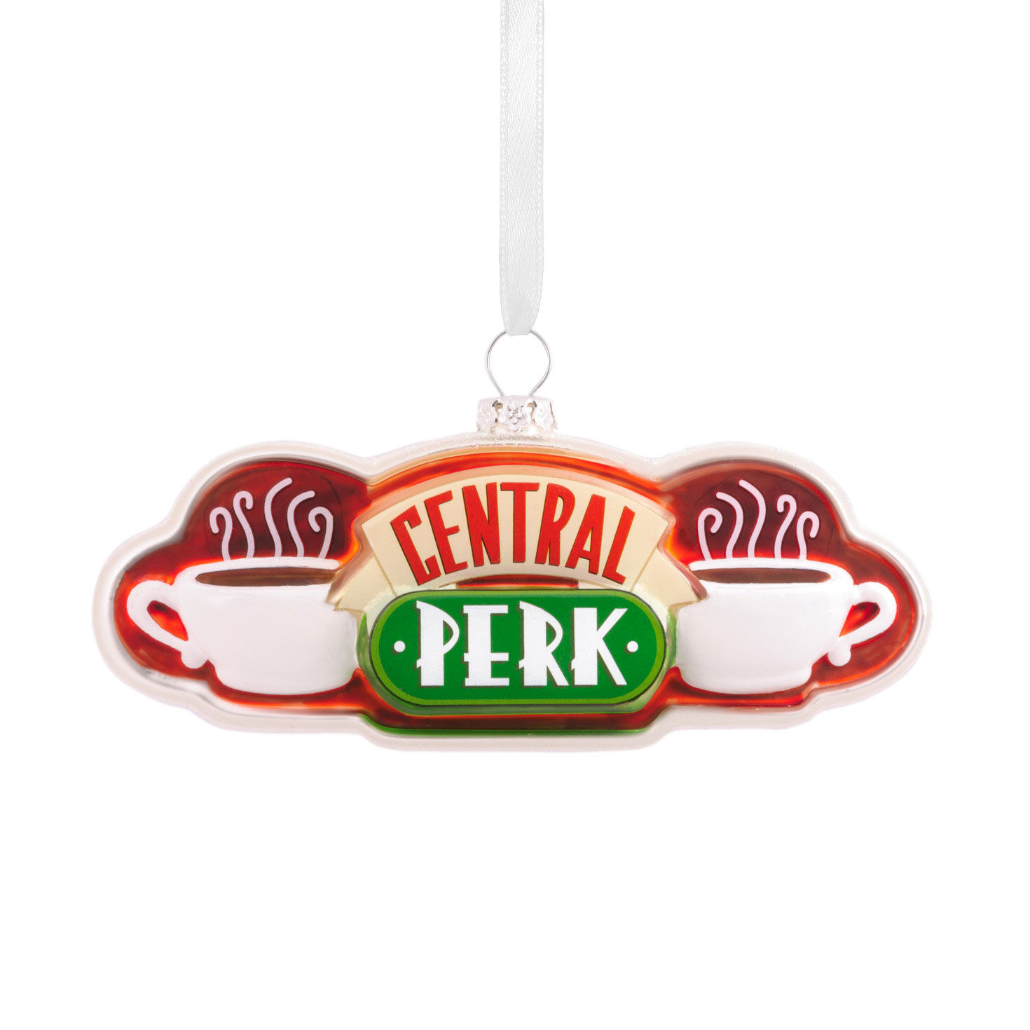 Friends Central Perk Sign Blown Glass Hallmark Ornament