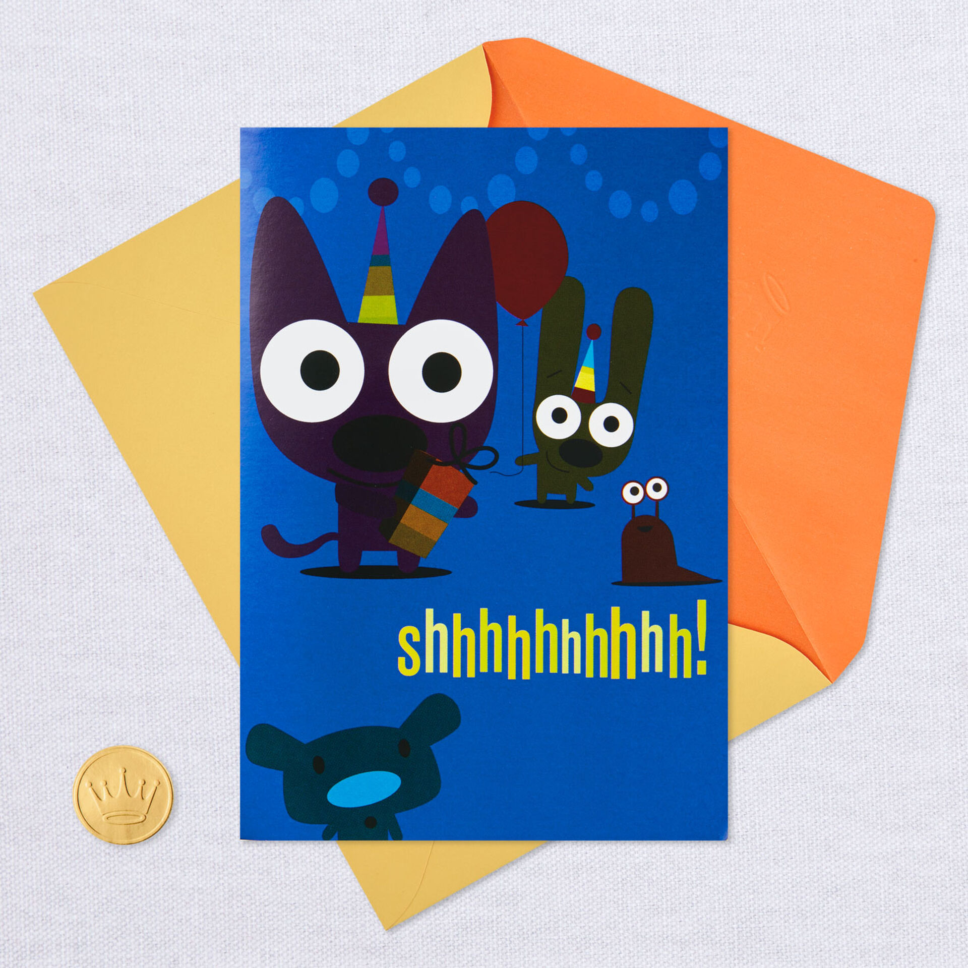 hoops&yoyo™ Surprise Party Birthday Card With Lights and Sound Greeting Cards Hallmark