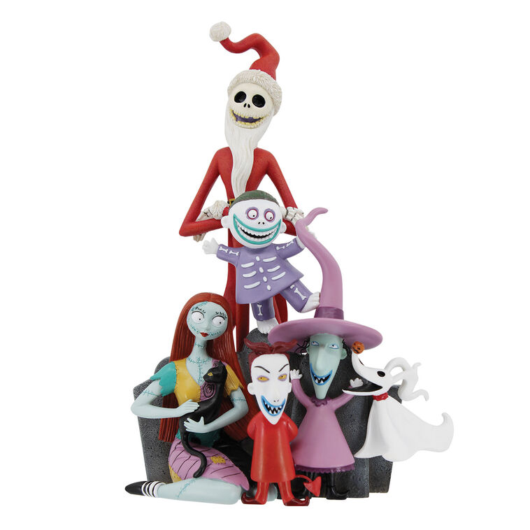 Disney Tim Burton's The Nightmare Before Christmas Characters Pyramid Figurine, 9"