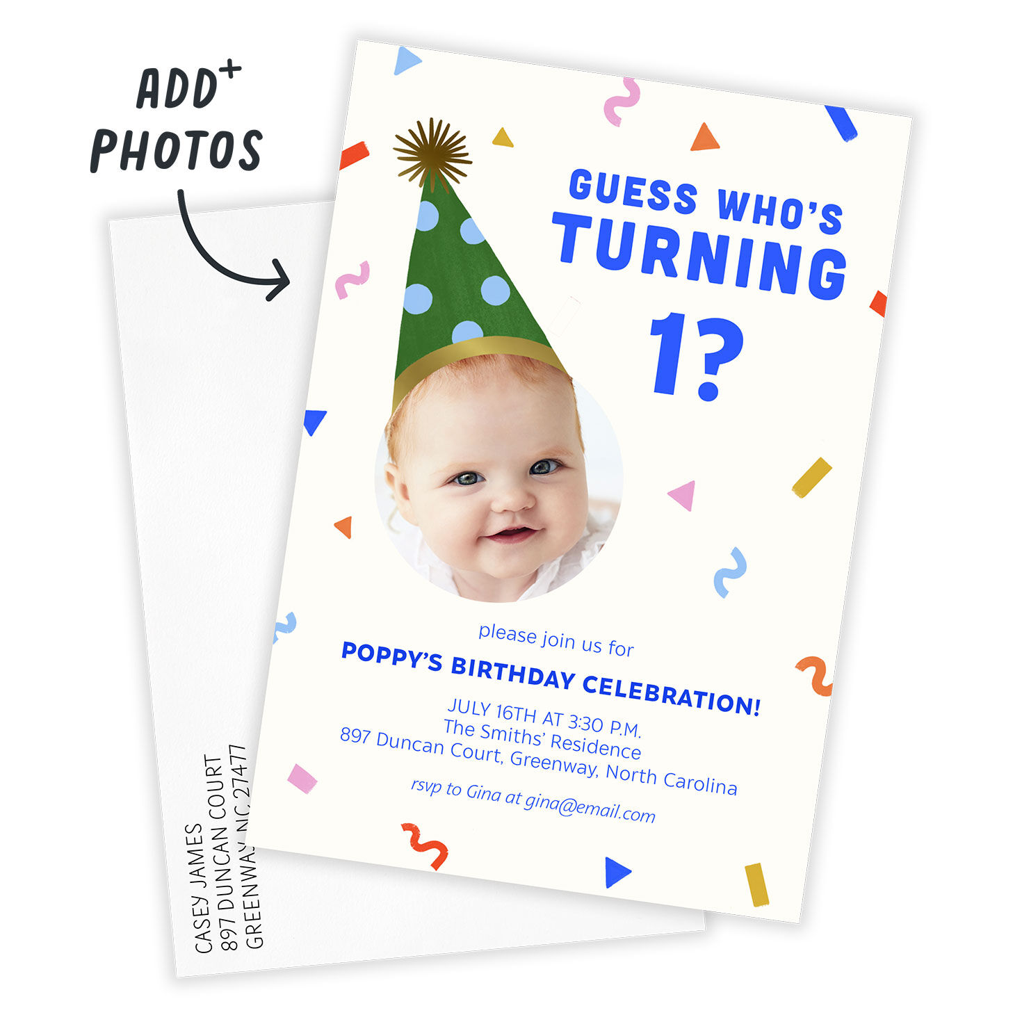 Guess Who Birthday Invitation, , large image number 2