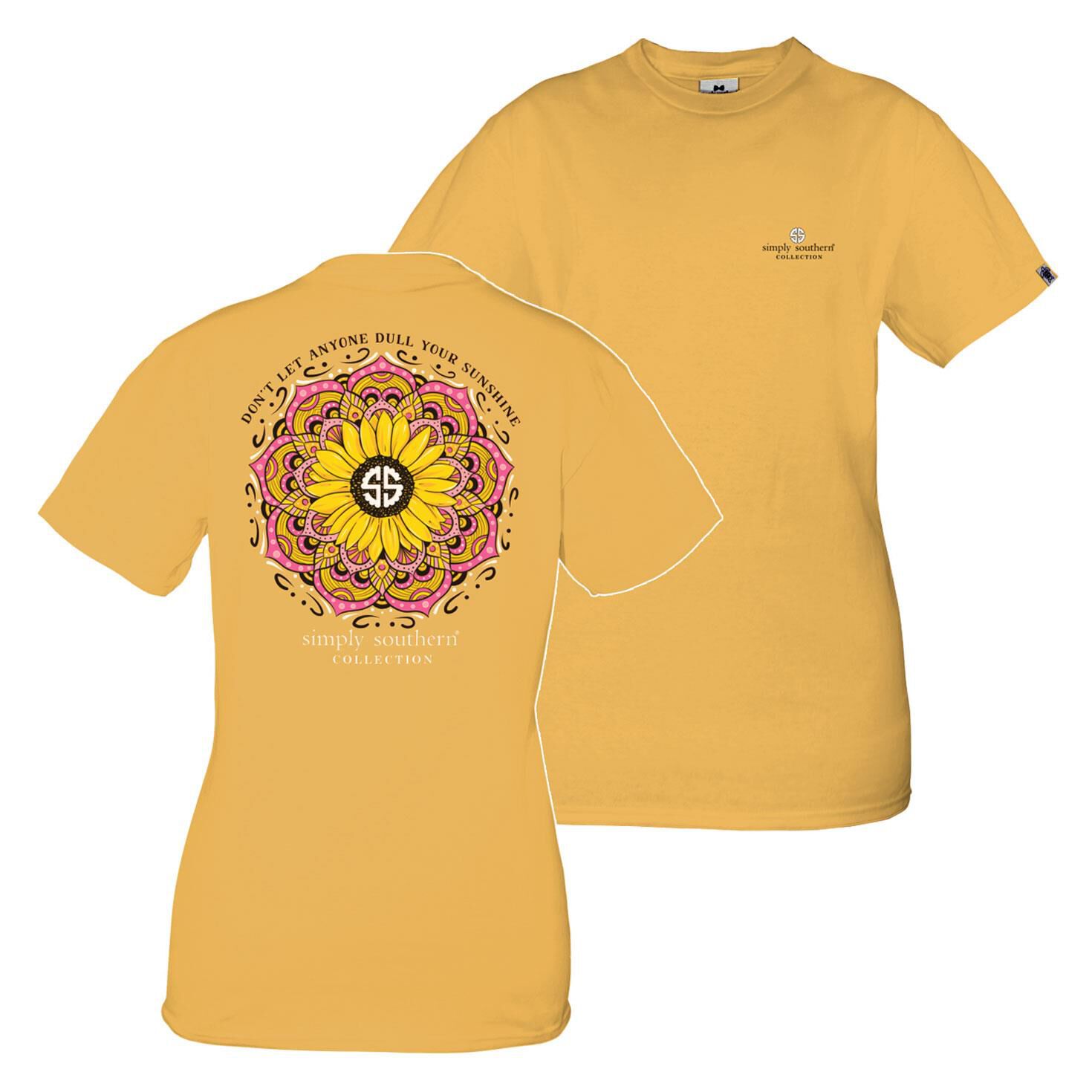 Simply Southern Don t Dull Your Sunshine Women s Short Sleeve T Shirt Shirts Clothing Hallmark
