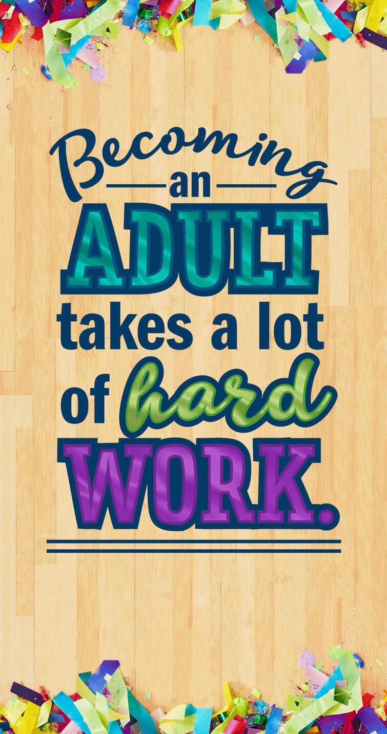 Becoming an Adult Is Hard Bar Mitzvah Money Holder Card