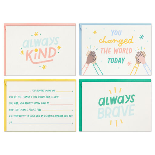Little World Changers™  Assorted Blank Note Cards in Caddy, Pack of 24, 