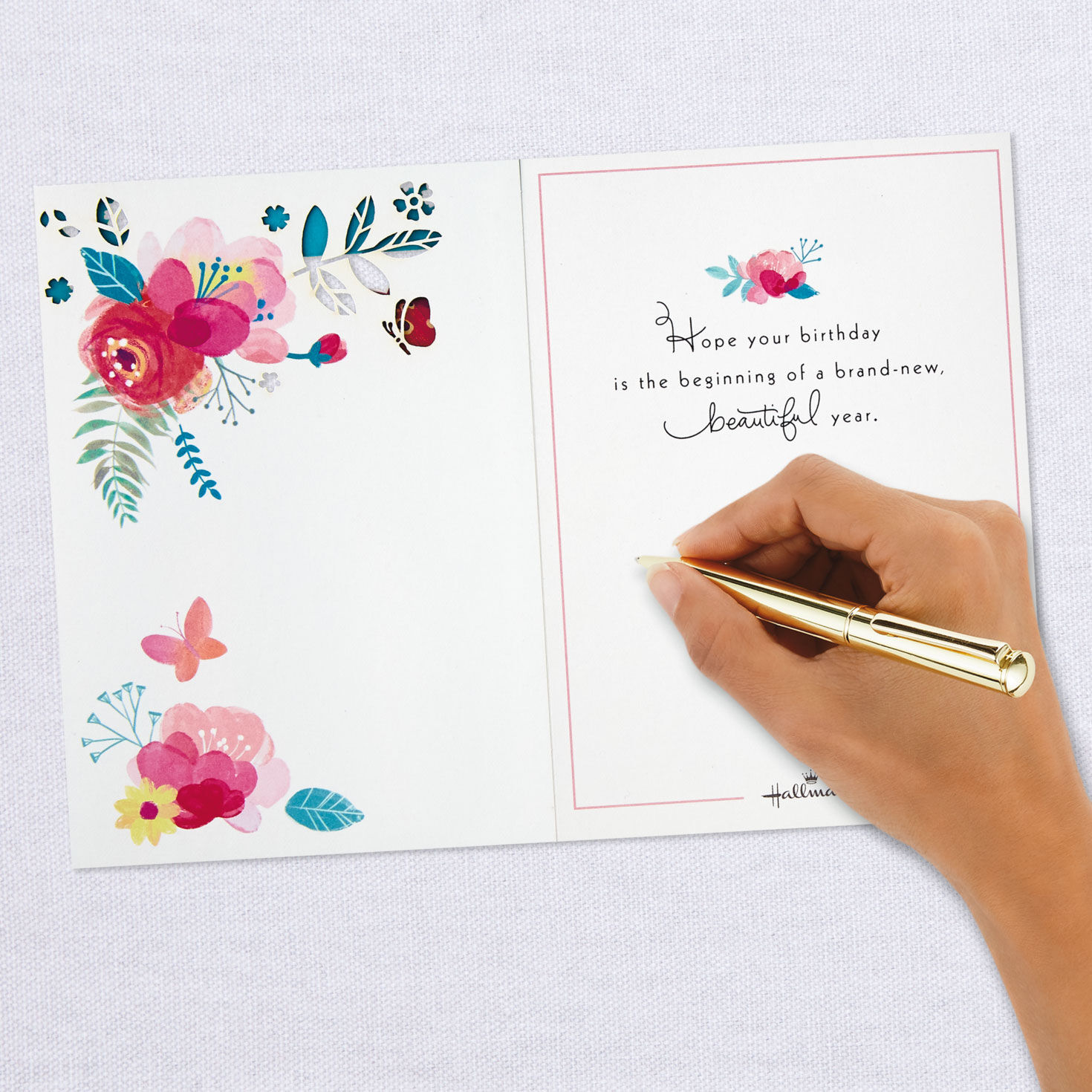 Beautiful Year Butterfly on Flowers 3D Pop-Up Birthday Card for only USD 8.99 | Hallmark