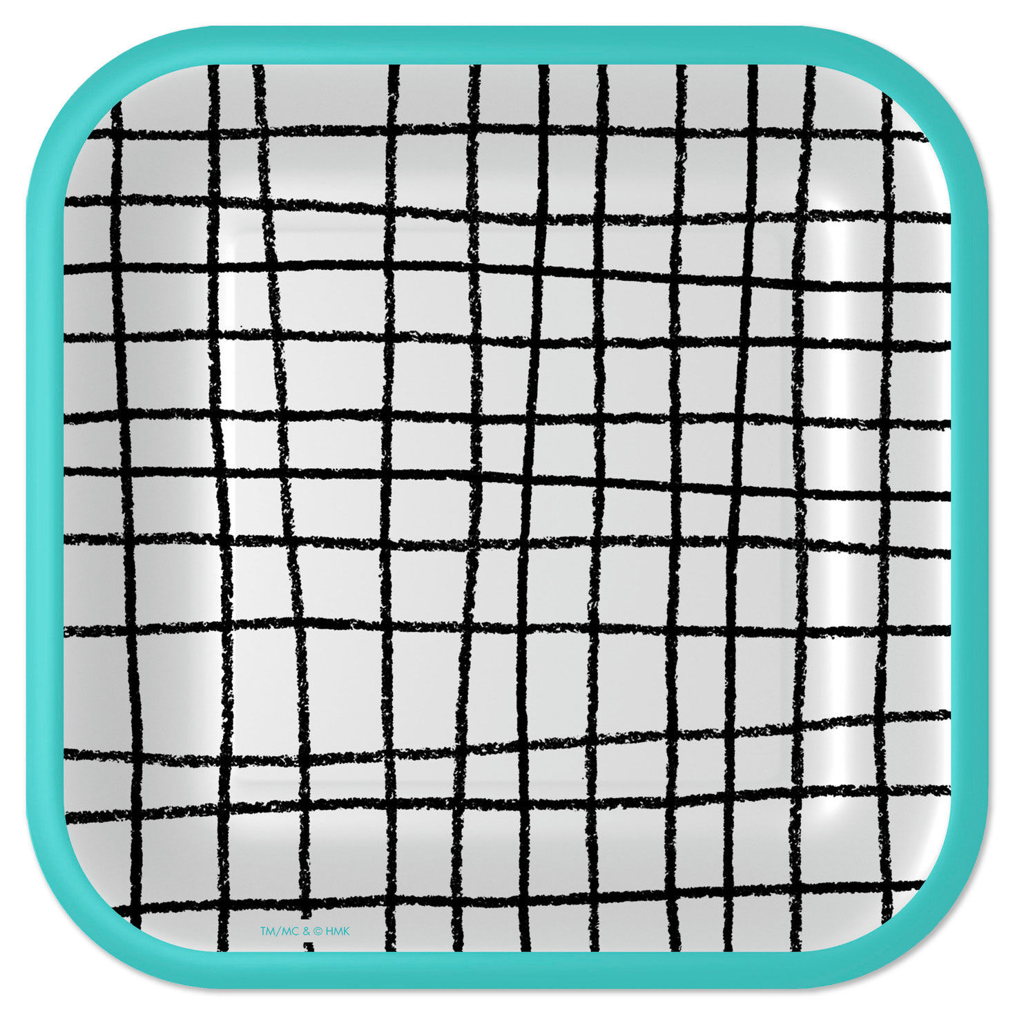 Black and White Grid Square Dessert Plates, Set of 8 for only USD 3.99 | Hallmark