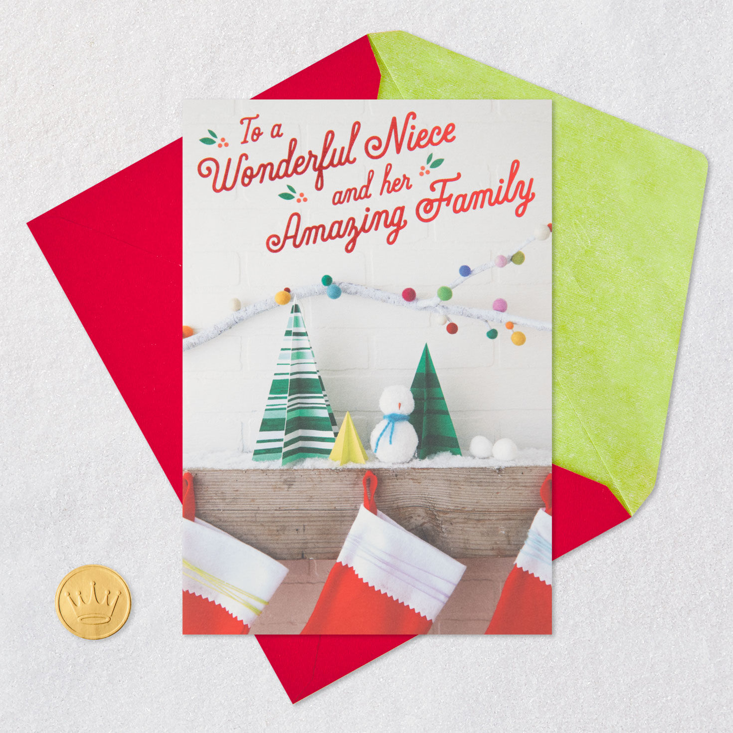 So Happy We're Family Christmas Card for Niece and Family for only USD 2.99 | Hallmark