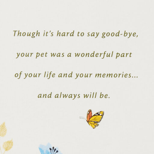 Tree Canopy Loss of Pet Sympathy Card, 