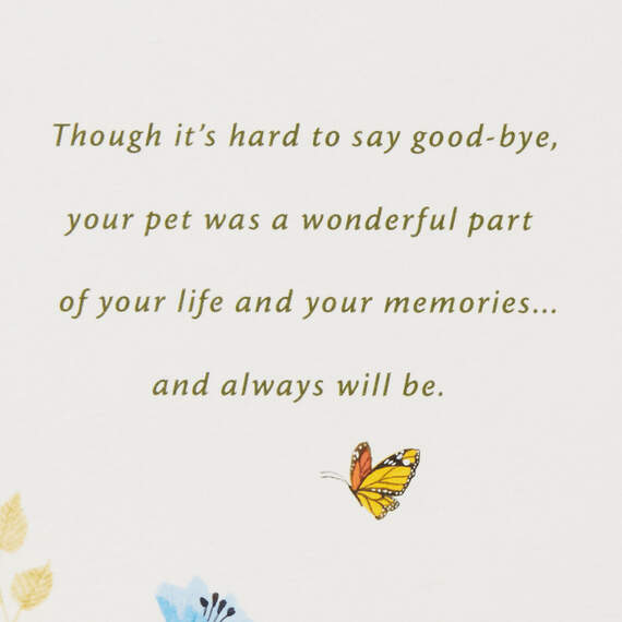 Tree Canopy Loss of Pet Sympathy Card, , large image number 2