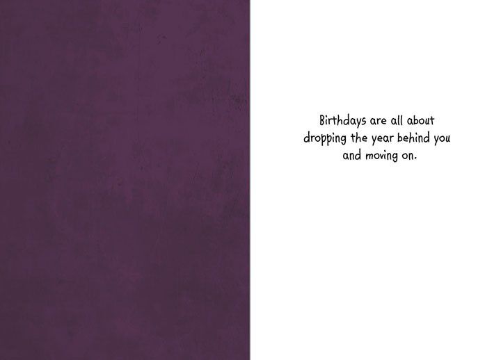 Moving On Funny Birthday Card