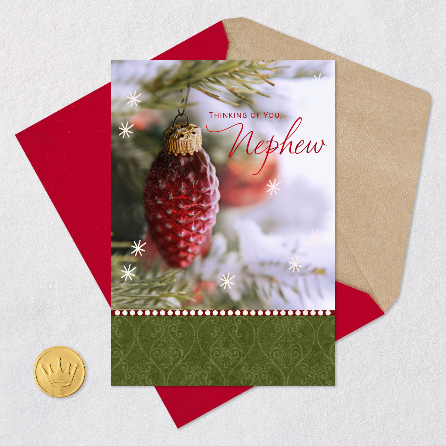 Thinking of You Christmas Card for Nephew, , large image number 5