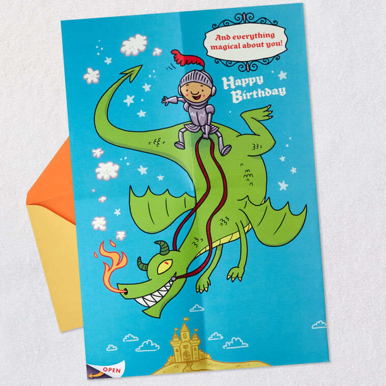 Once Upon a Time Birthday Card for Boy With Activity Sheet, , large image number 5