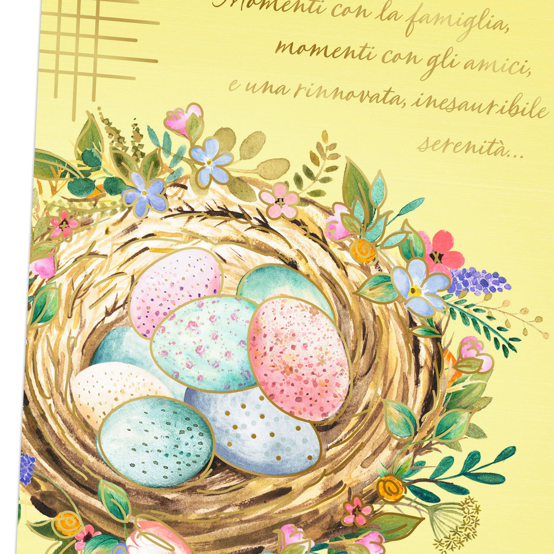 Easter Eggs in Nest Italian-Language Easter Card - Greeting Cards - Hallmark