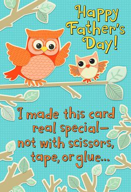 Owl To Owl Recordable Father S Day Card Greeting Cards Hallmark Hallmark recordable storybook, great gift for kids. owl to owl recordable father s day card