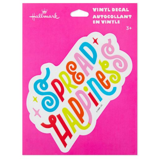 Spread Happiness Vinyl Decal, 