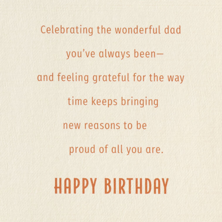 Grateful for All the Reasons to Be Proud Birthday Card for Dad, , large image number 2