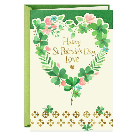 Love, You're First in My Heart St. Patrick's Day Card