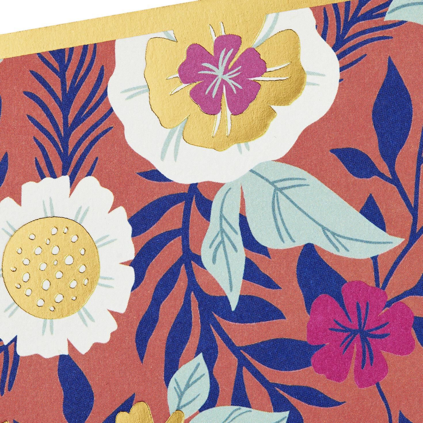 Coral With Flowers Blank Note Cards, Pack of 10, , large image number 3