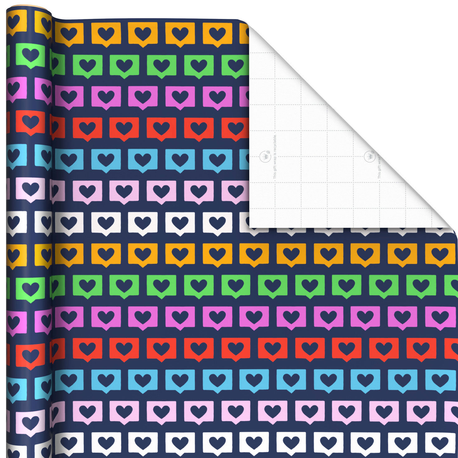 Beads and Hearts Wrapping Paper Roll 3-Pack  image number 5