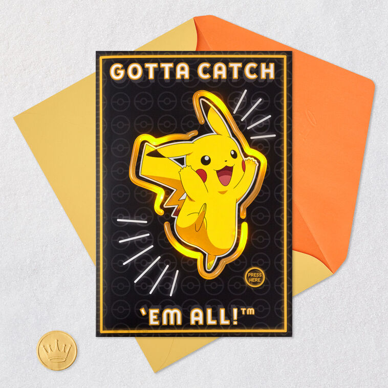Pokmon Pikachu Supercharged Birthday Card With Sound and Light - Greeting Cards | Hallmark Pokmon Pikachu Supercharged Birthday Card With Sound and Light - Greeting Cards | Hallmark