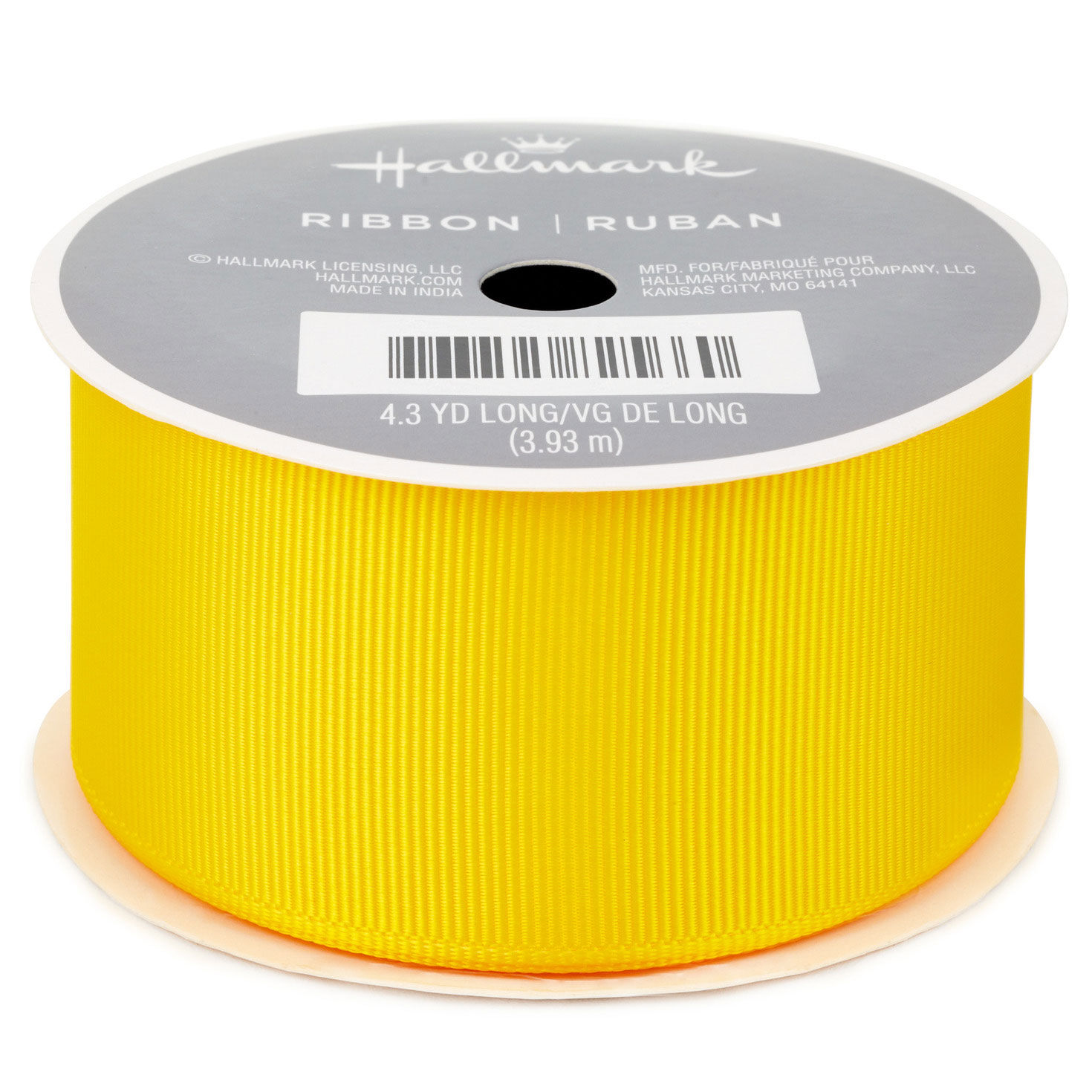 1.5" Yellow Grosgrain Ribbon, 12.9' for only USD 4.99 | Hallmark