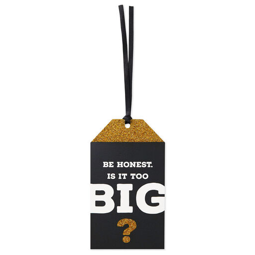 Be Honest Funny XL Gift Tag With Ribbon, 