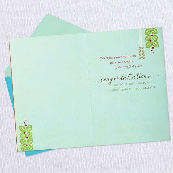 Called and Ordained Religious Clergy Ordination Card, , large image number 3