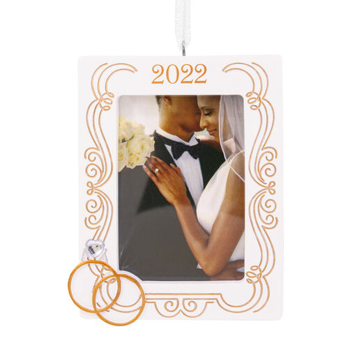Wedding 2022 Photo Frame Hallmark Ornament, 