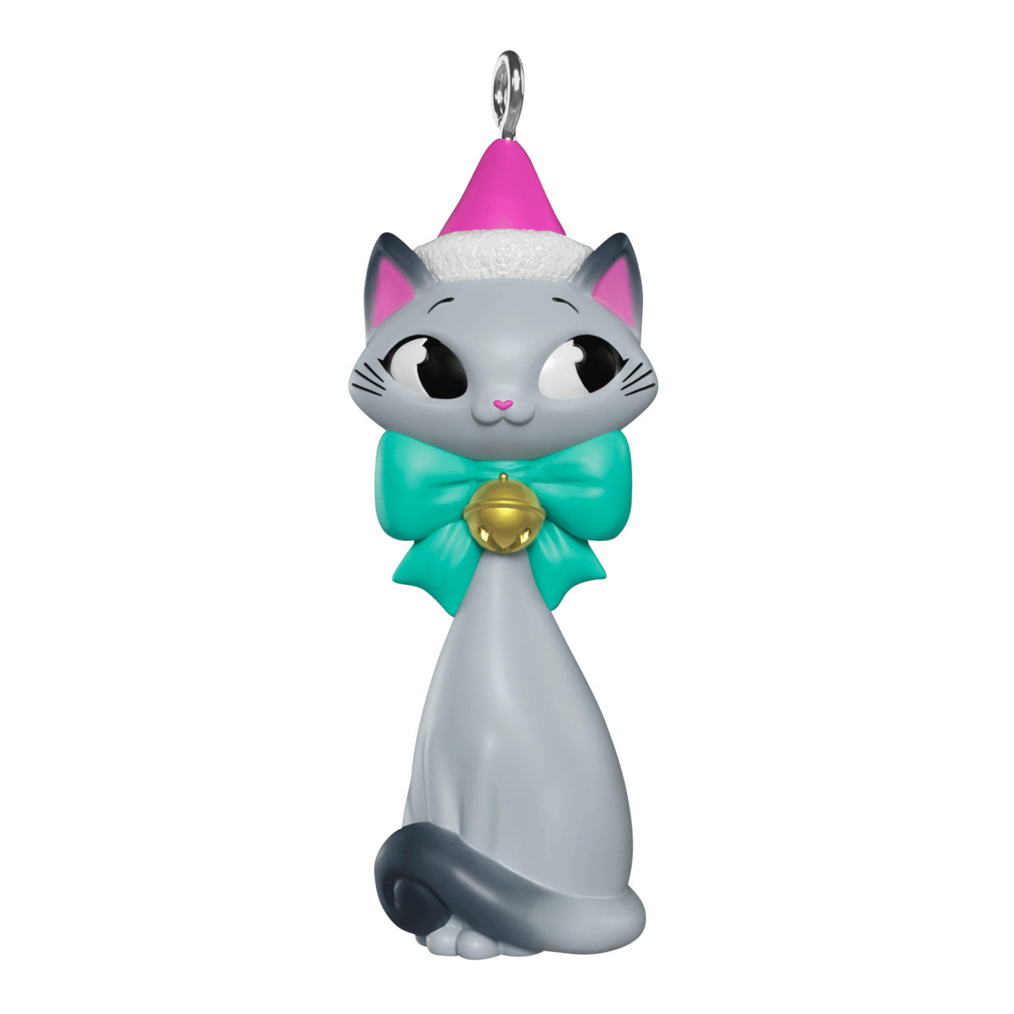 Mini Christmas Kitty Ornament, 1.25"