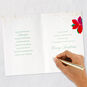 Pretty Poinsettia Flower Wife Christmas Card Signing card image number 8