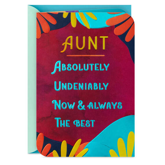 Aunts Are the Best Mother's Day Card for Aunt