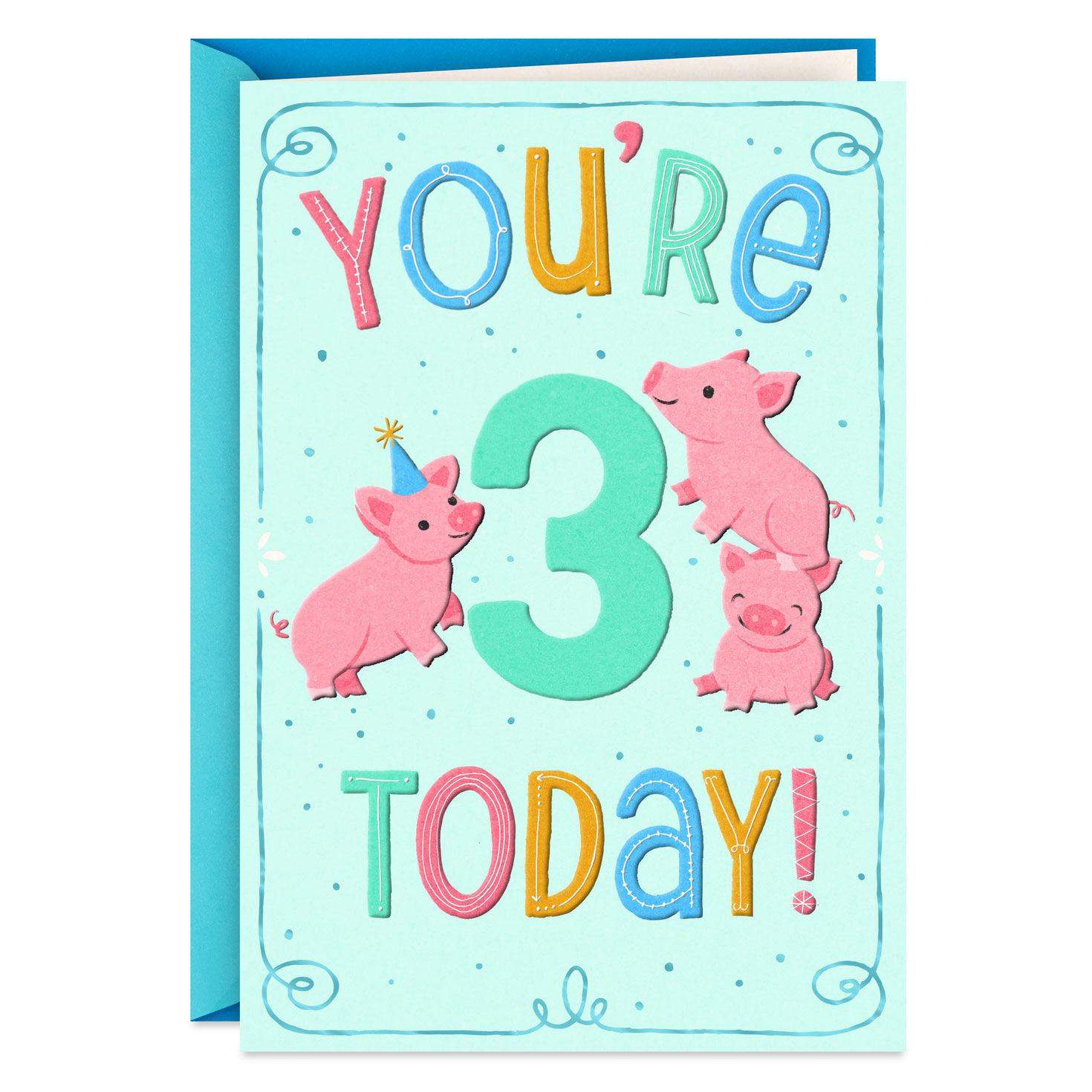 Celebrating You Today 3rd Birthday Card