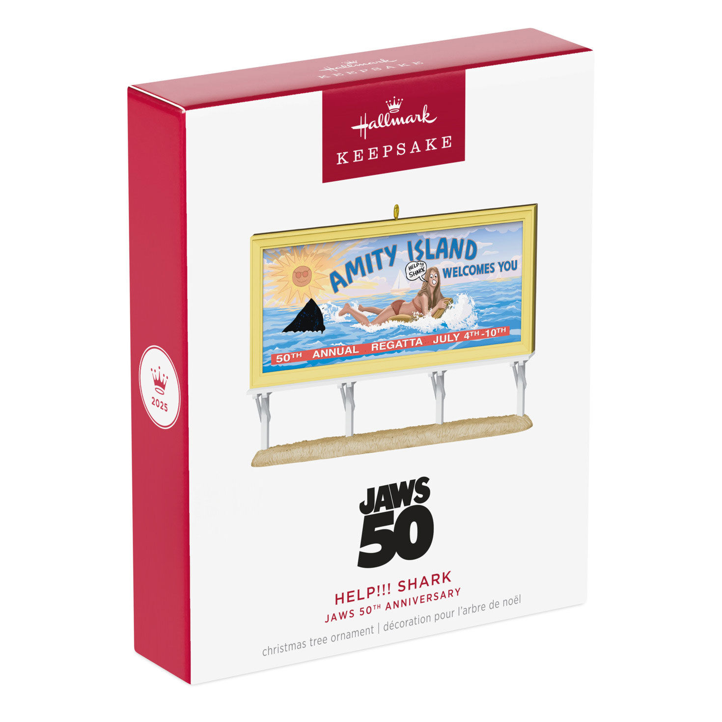Jaws Billboard Keepsake Ornament package front image number 8