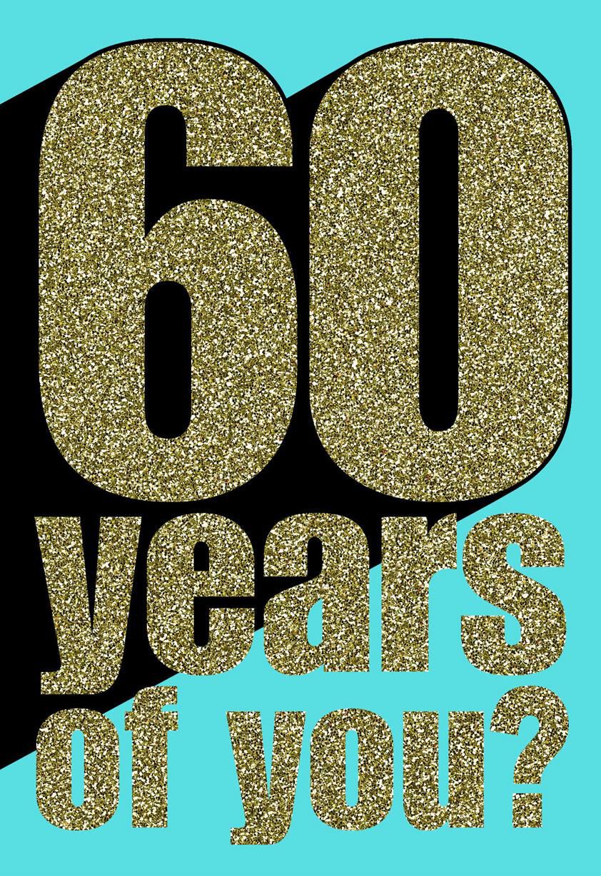 60 Years Strong Birthday Card