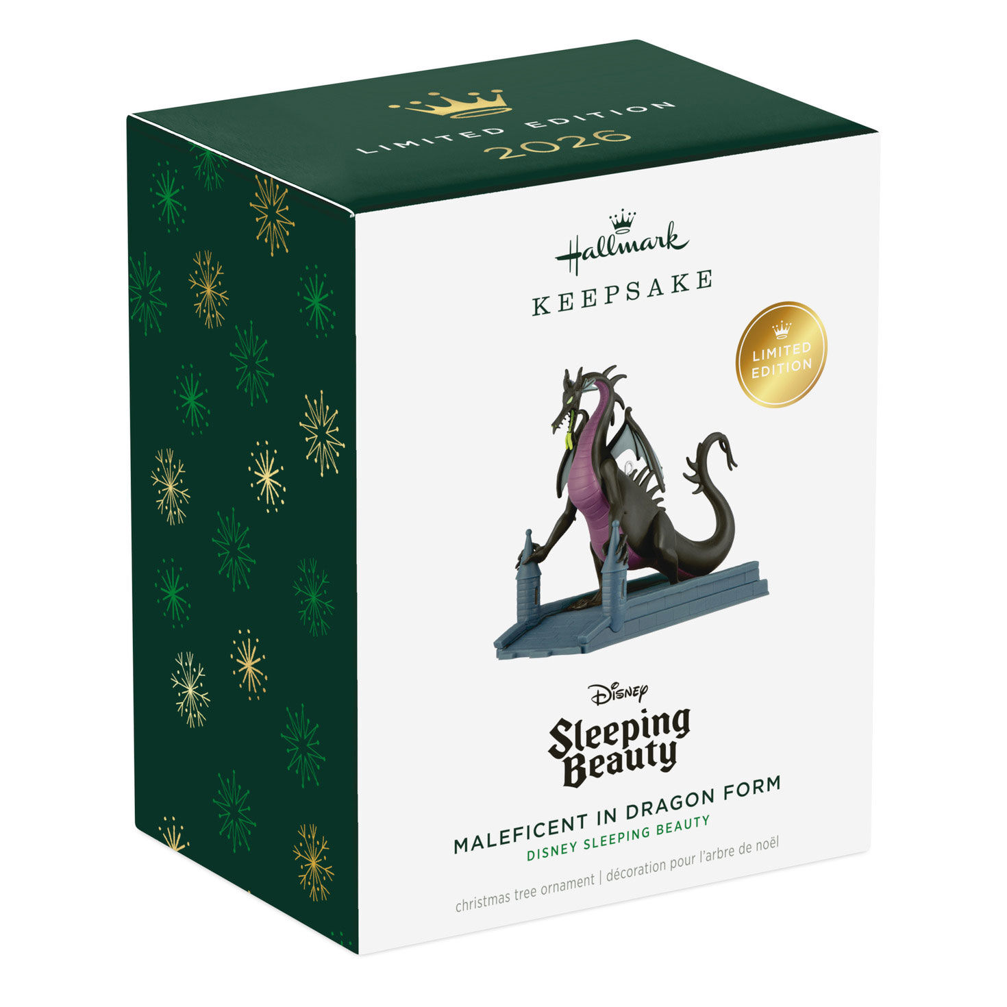 Sleeping Beauty Dragon Keepsake Ornament package front image number 7