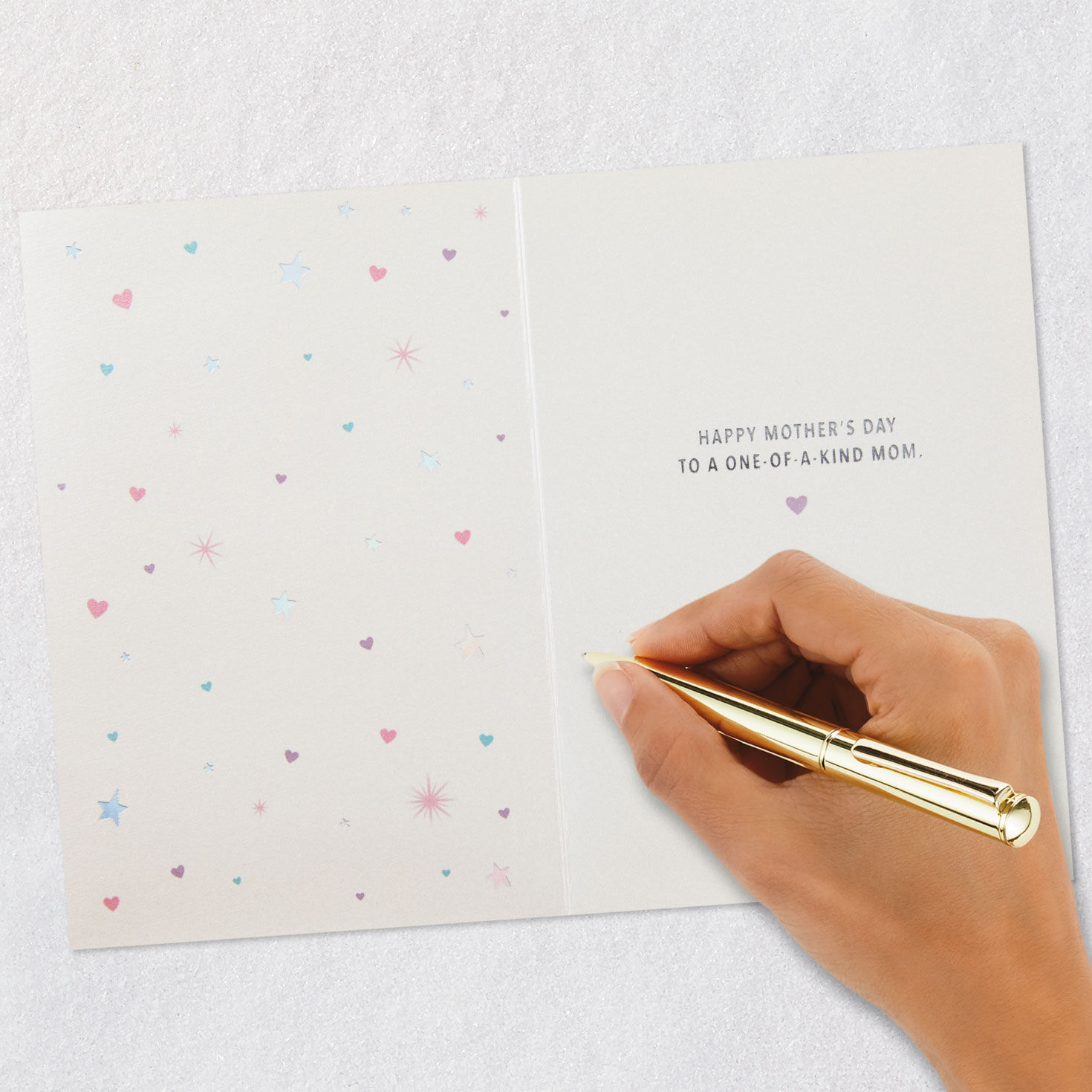 Unicorn Confetti Magical Mom Mother's Day Card signing card image number 6