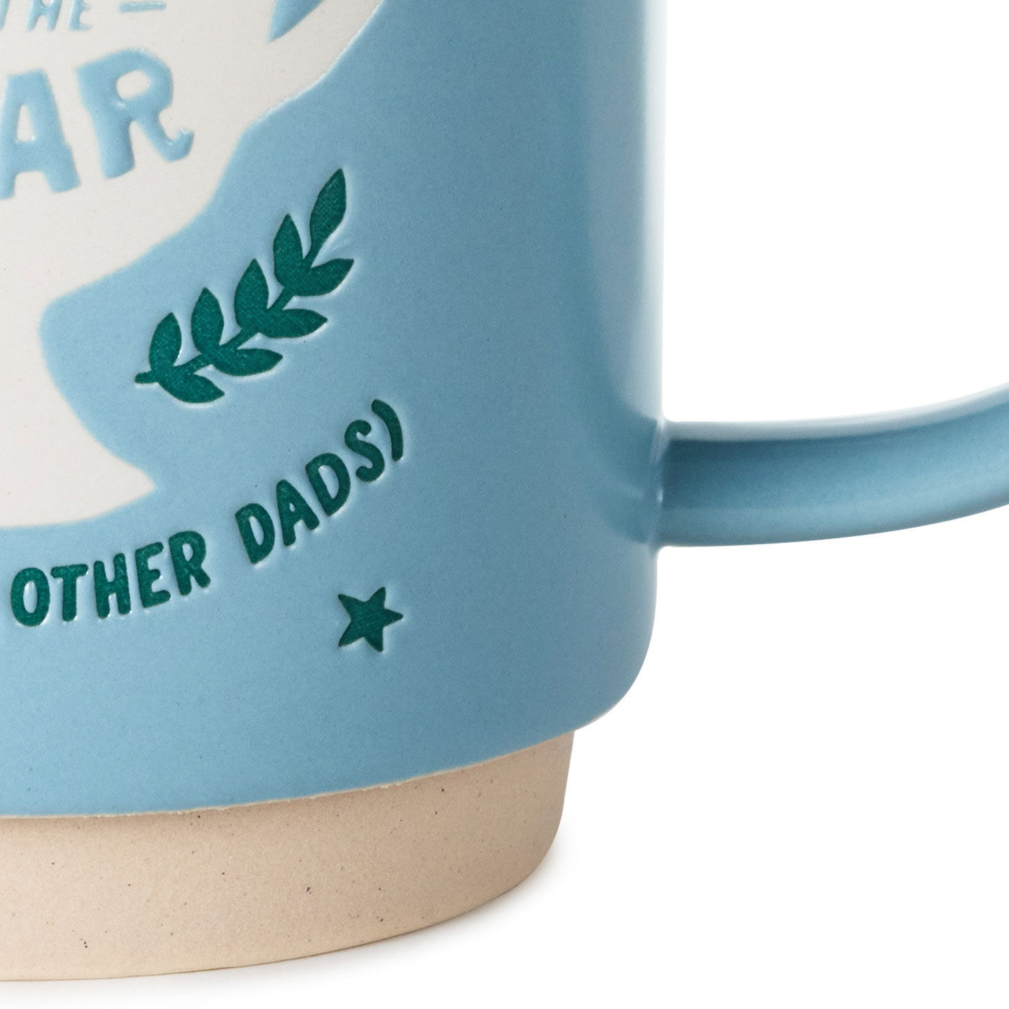 Father of the Year Trophy Blue Mug upclose view image number 5
