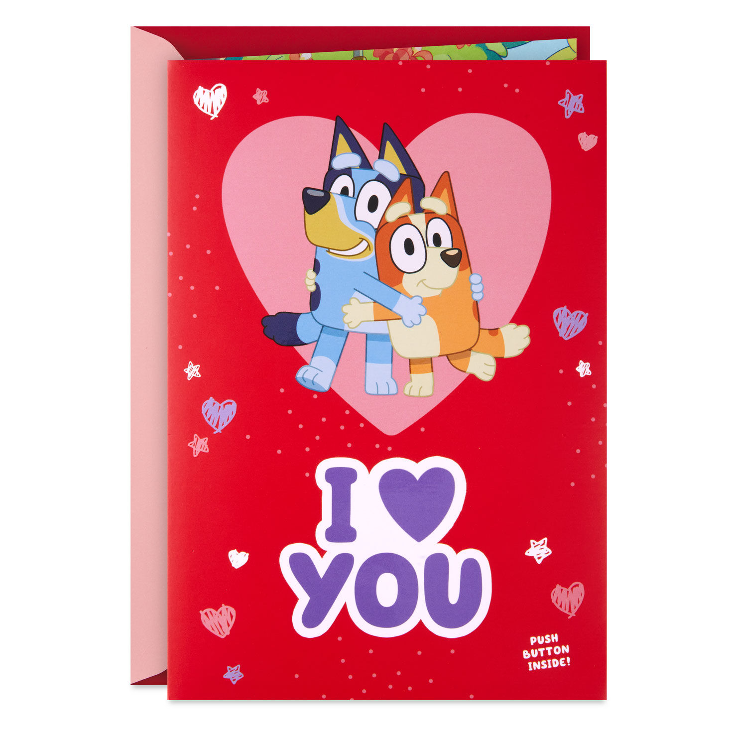 Bluey I Love You Musical Valentine's Day Card for Kids