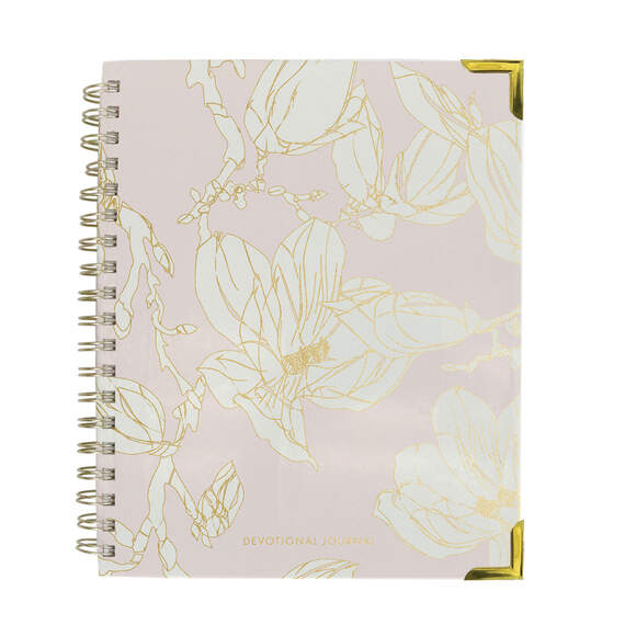 Mary Square Lead Me Pink Floral Prayer Journal, , large image number 1