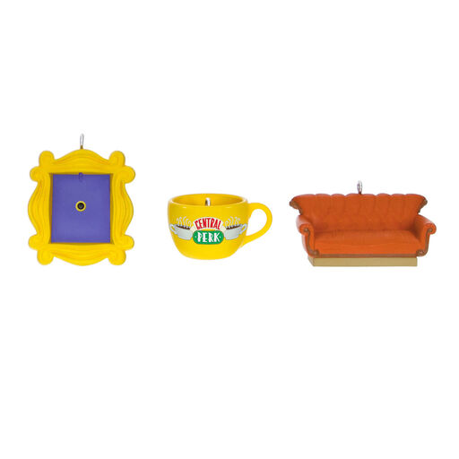 Mini Friends Coffee Cup, Frame and Couch Ornaments, Set of 3, 