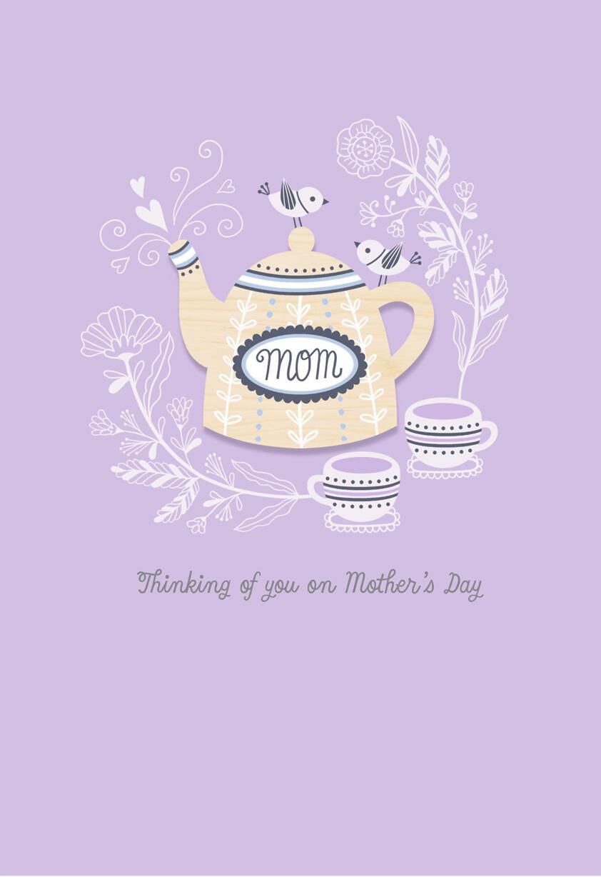Floral Tea Party Mother's Day Card