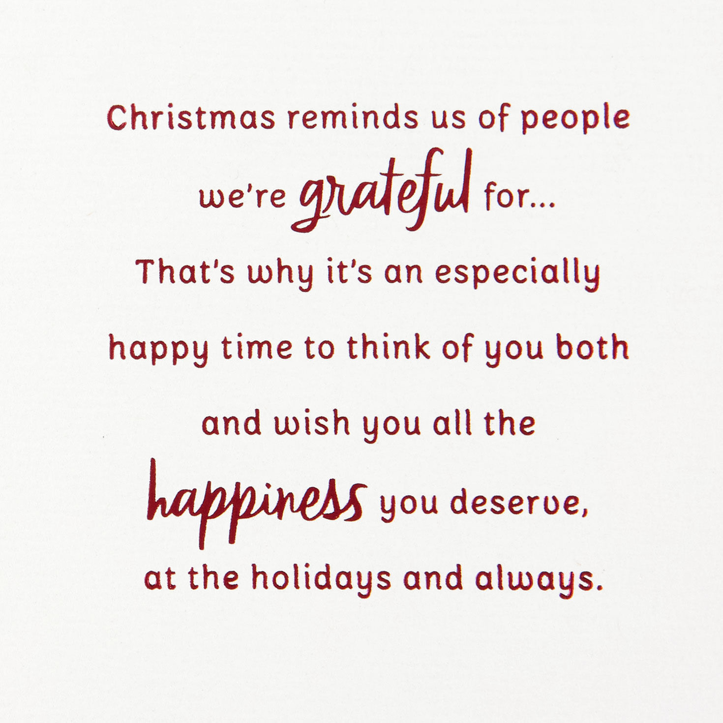 Birds on Branch Christmas Card for Brother and Partner Sentiment image number 2