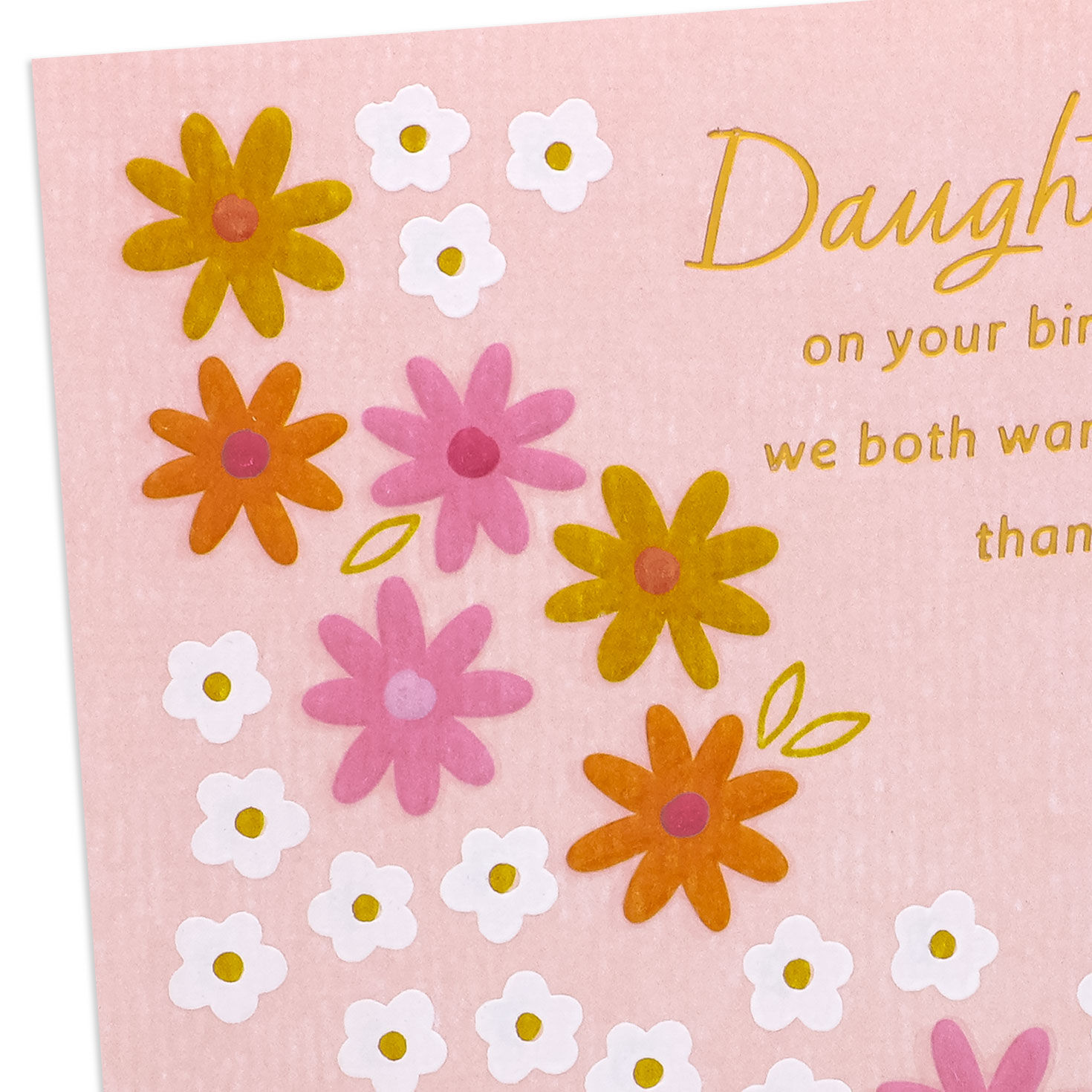 Colorful Flowers Birthday Card for Daughter Card Front Detail image number 5
