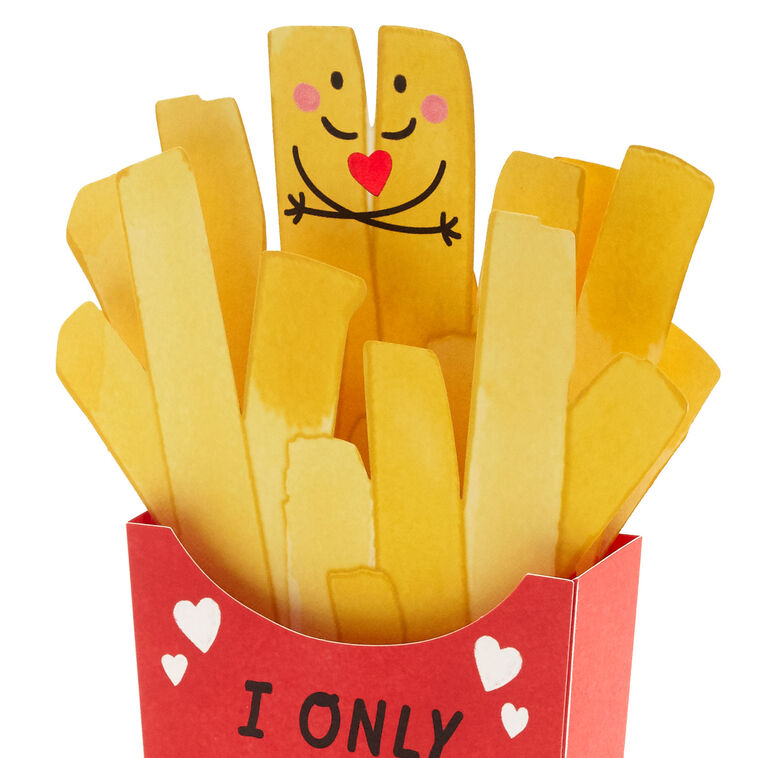 French Fries Pop-Up Love Card for Spouse Card Front Detail image number 5