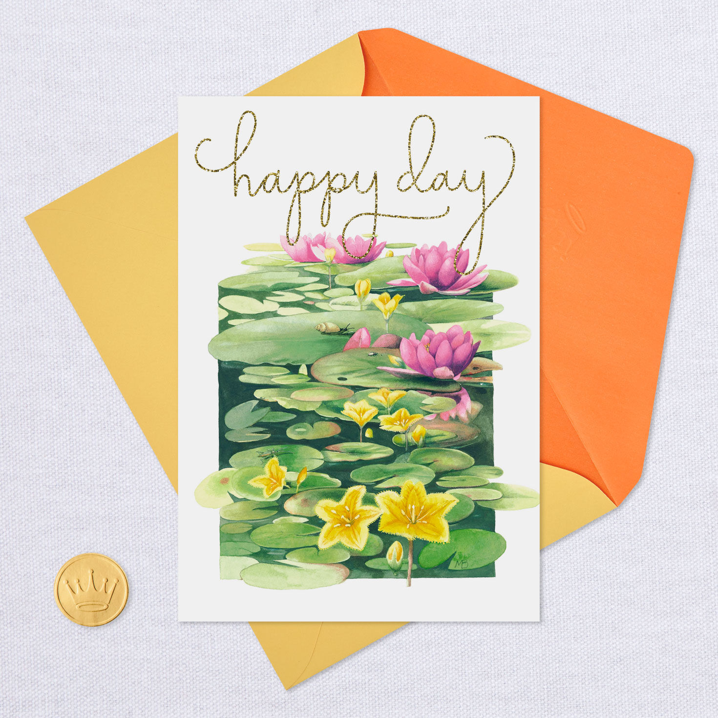 Marjolein Bastin Happy Day Water Lilies Birthday Card for only USD 3.99 | Hallmark